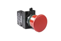 CP Serisi Plastik 1NC Acil Stop 40 mm Çekmeli Kırmızı 22 mm Buton